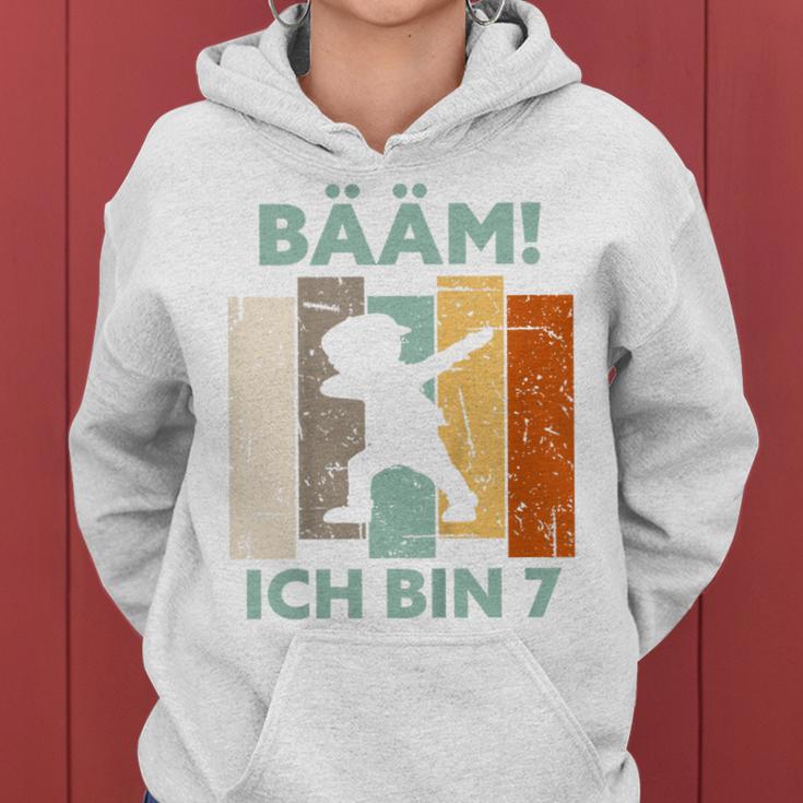 7Th Birthday Girl Kinder Bääm Ich Bin 7 Sieben Jahre Junge 7Th Kapuzenpullover für Damen