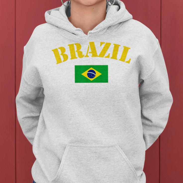 Brazil For Brazilian Boys And Girls With Brazilian Flag Day Green Kapuzenpullover für Damen