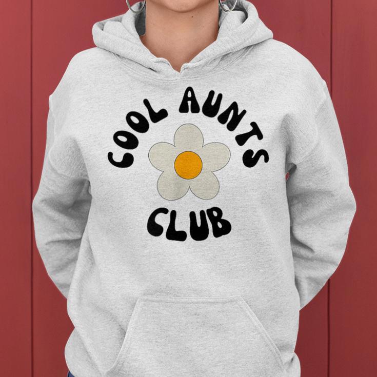 Floral Cool Aunts Club Auntie Again Gray Kapuzenpullover für Damen