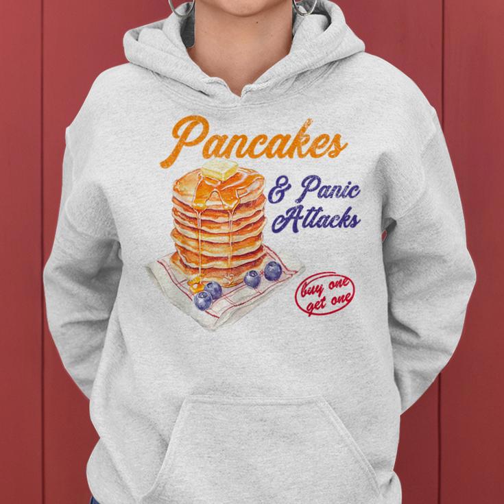 Graphic With Pancakes And Panic Attacks For Girls And Women Kapuzenpullover für Damen