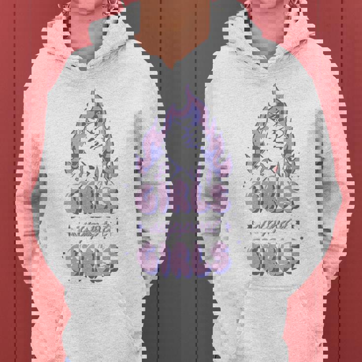 Girls Support Girls Derechos De La Feminismo Sudadera con capucha para mujer