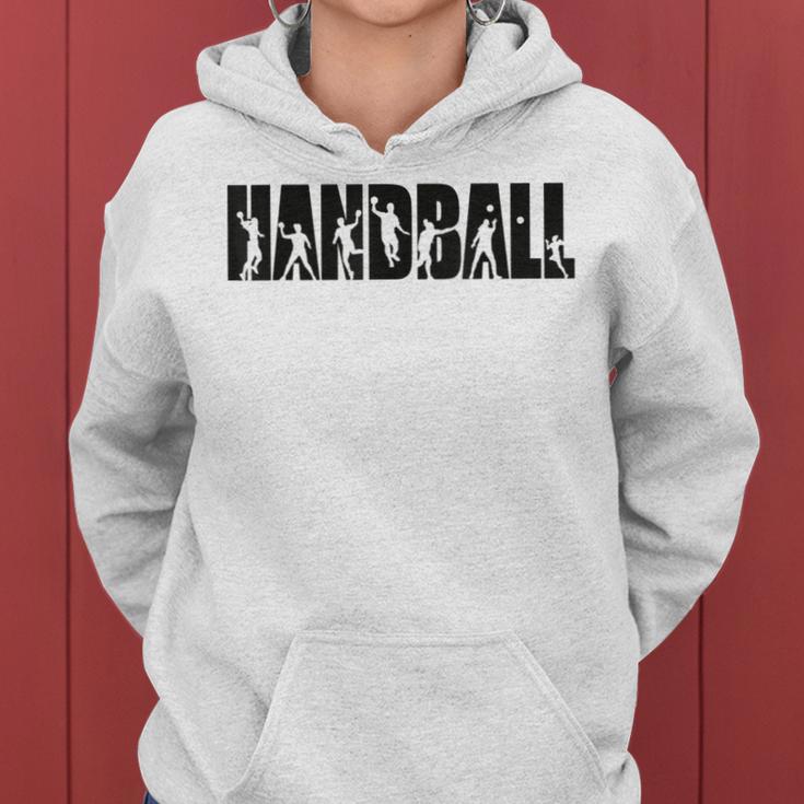 Handball Player s For And Handball Fans Gray Kapuzenpullover für Damen