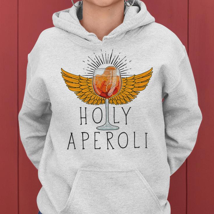 Holy Aperoli God Wine Glasses Saying Kapuzenpullover für Damen