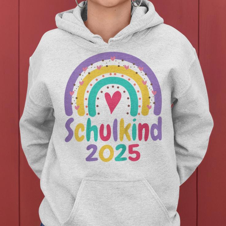 Kinder Schulkind 2025 Mädchen Regenbogen Einschulung 2025 Mädchen Kapuzenpullover für Damen