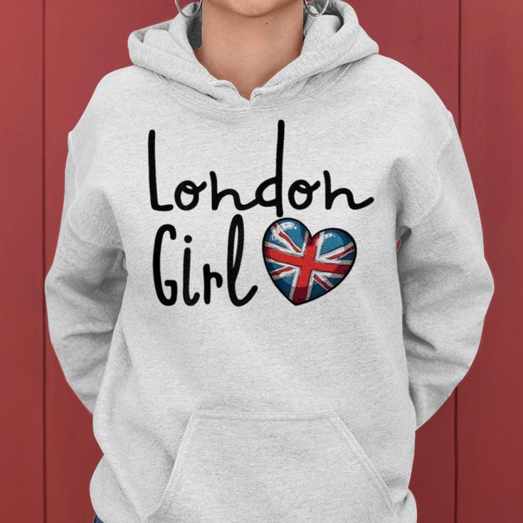 London Girl London Girls British Flag Women's Kapuzenpullover für Damen