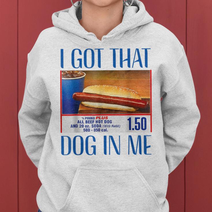 Retrointage I Got-That Dog In Me Hotdog Women's Kapuzenpullover für Damen