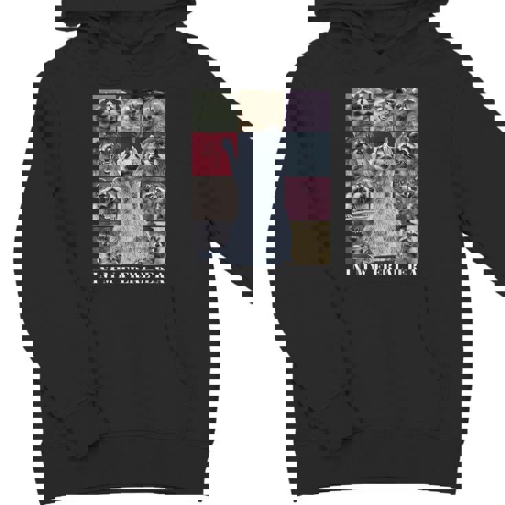 Feral Raccoon Meme Unisex Youth Hoodie - Fun Animal Print for Teens