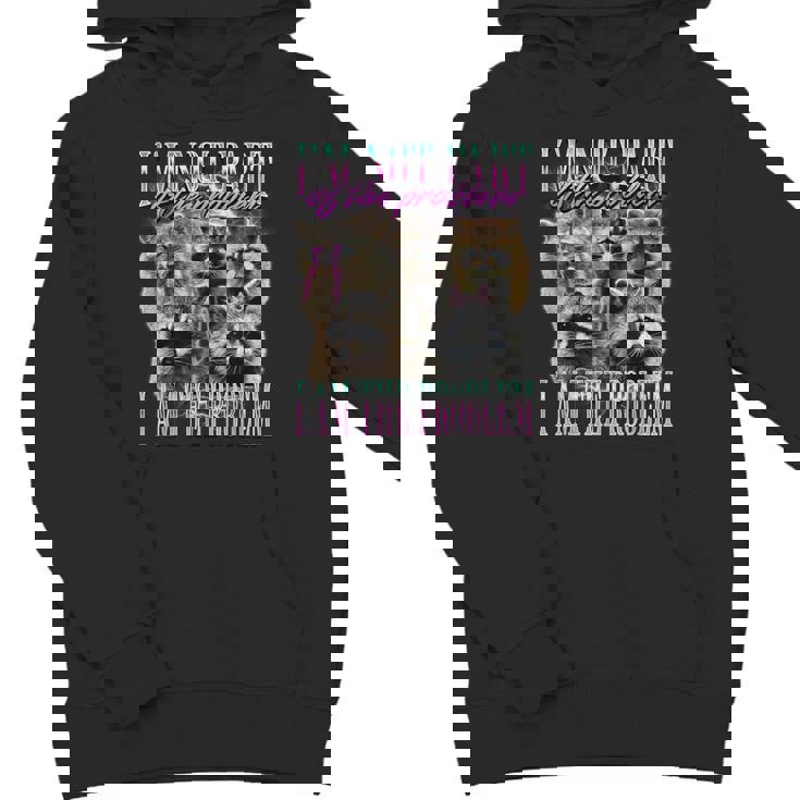 I'm Not Part Of The Problem Raccoon Meme Bootleg Unisex Youth Hoodie