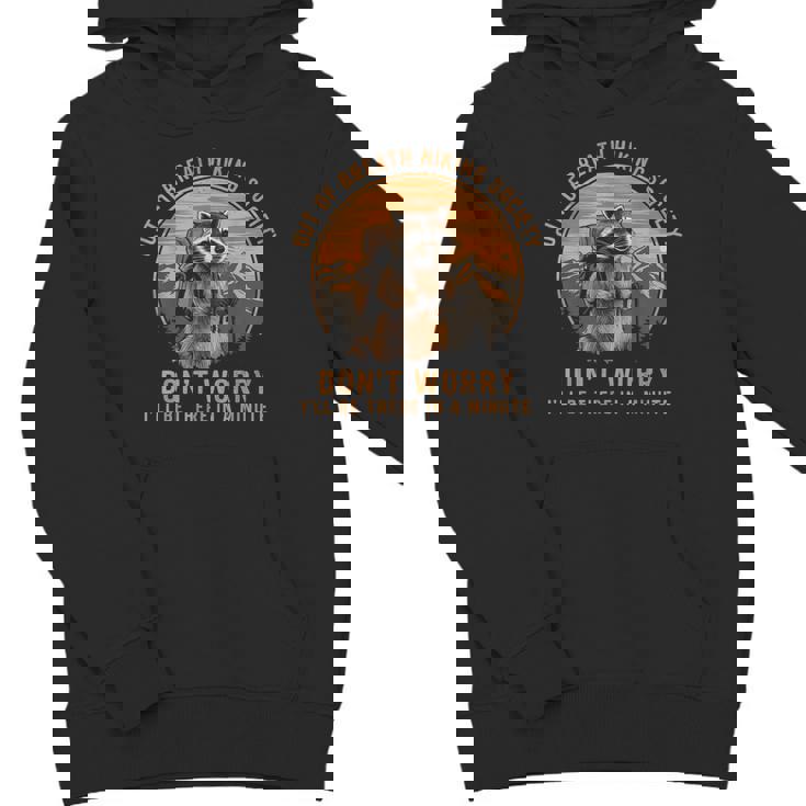 Raccoon Hiking Vintage Hoodie - Youth Unisex for Adventure