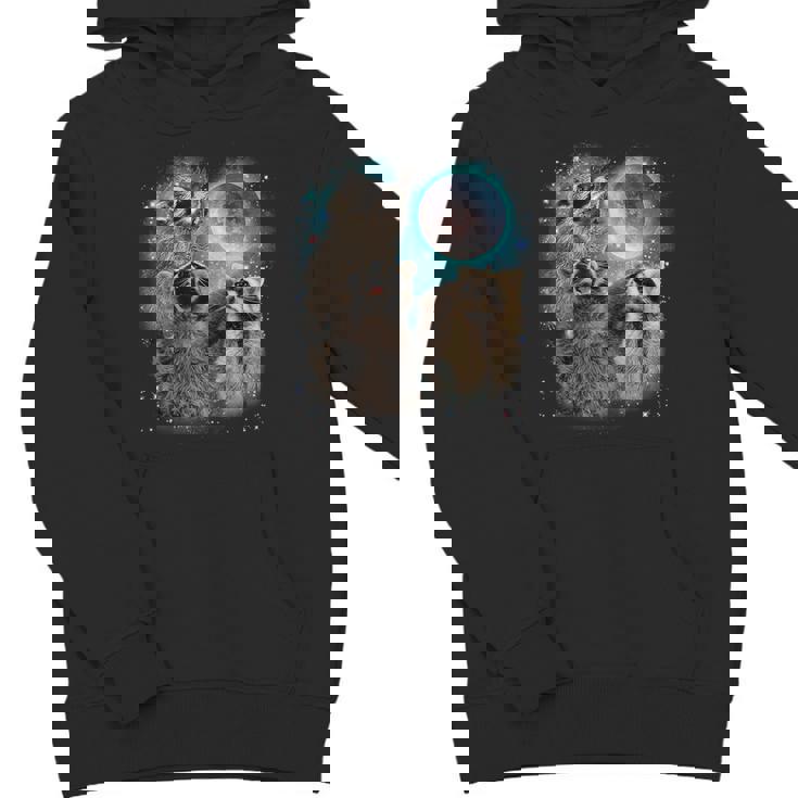 Raccoon Moon Howling Hoodie - Unisex | Unique Gift for All Ages