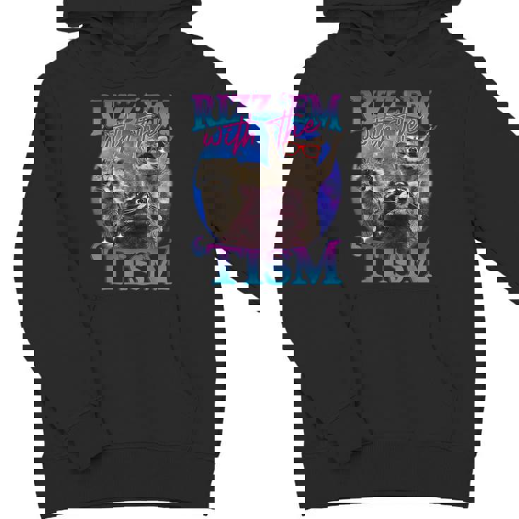 Rizz Em Retro Raccoon Meme - Unisex Youth Hoodie | Quirky Style
