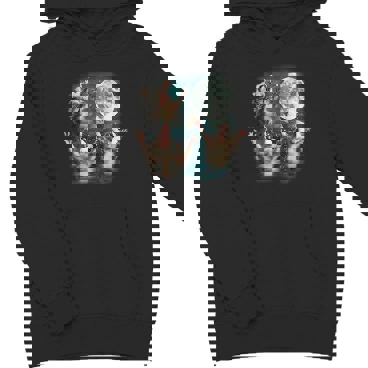 Three Possum Moon Meme Unisex Youth Hoodie - Fun & Unique