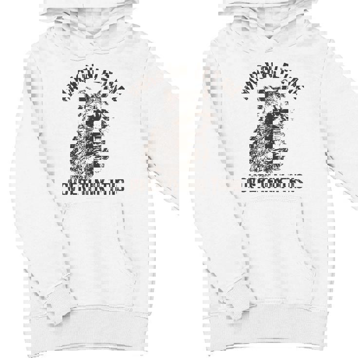 Hang On Let Me Overthink This Raccoon Sarcastic Unisex Youth Hoodie