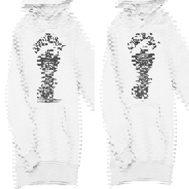 Howdy Cowboy Raccoon Unisex Hoodie - Fun Animal Design for All Ages