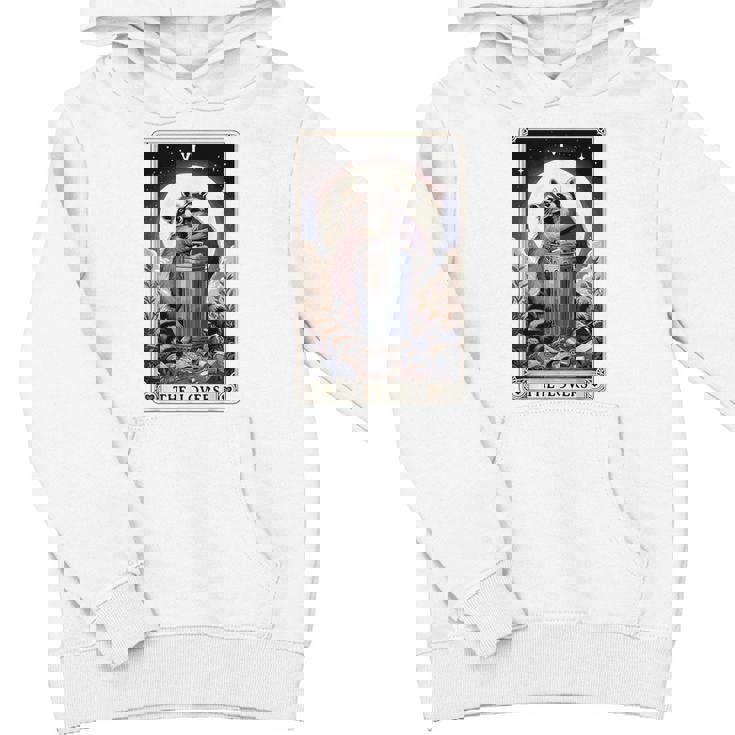 The Lovers Raccoon Tarot - Youth Unisex Hoodie | Whimsical Romance