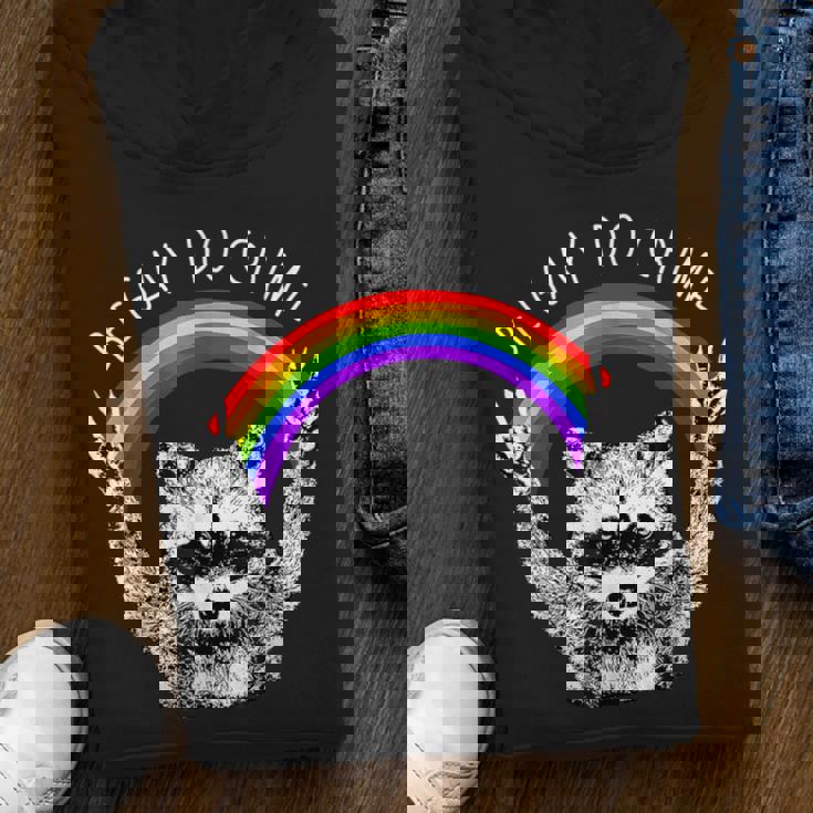 Raccoon LGBT Pride Youth Hoodie - Be Gay Do Crime Rainbow Design