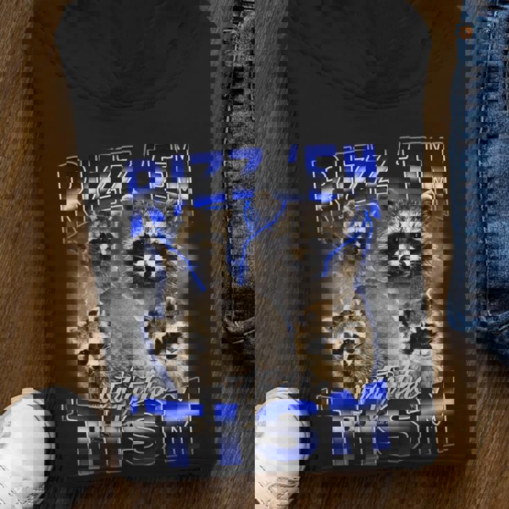 Raccoon Rizz Youth Hoodie - Autism Awareness Meme Fun