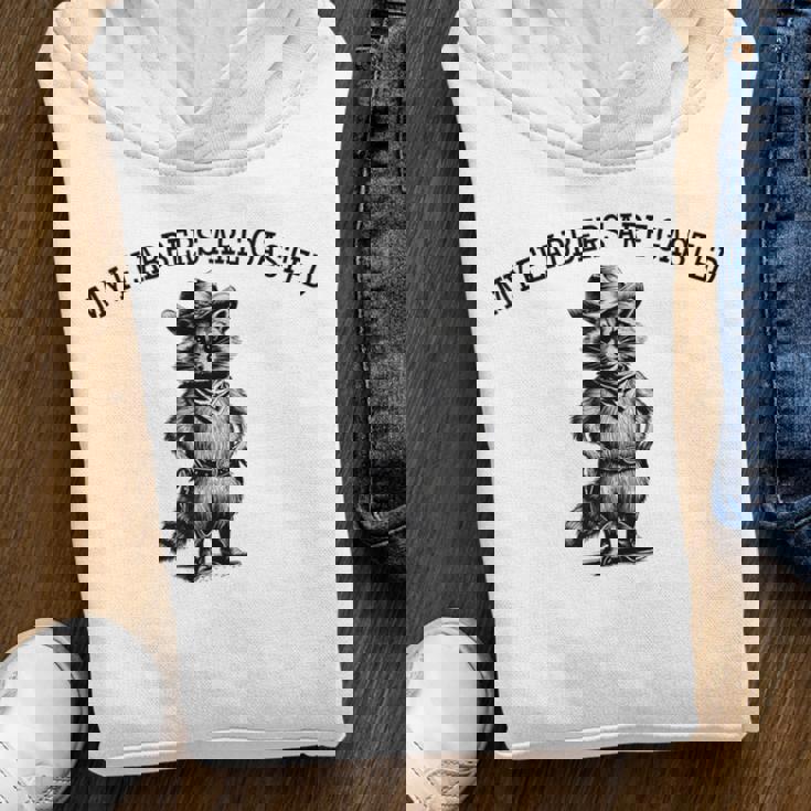 Raccoon Cowboy Youth Hoodie - Fun Unisex Western Style