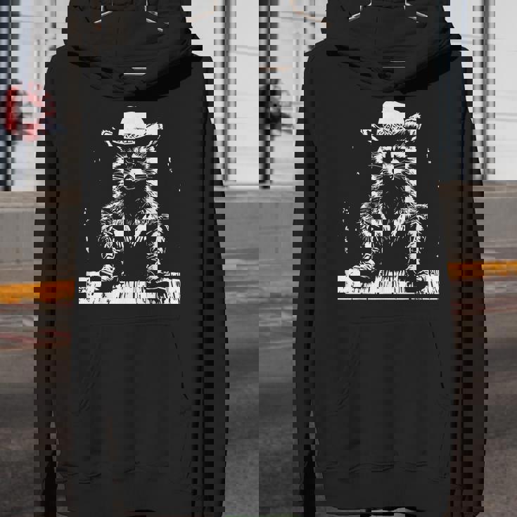 Raccoon Cowboy Western Unisex Hoodie - Fun & Youthful Style
