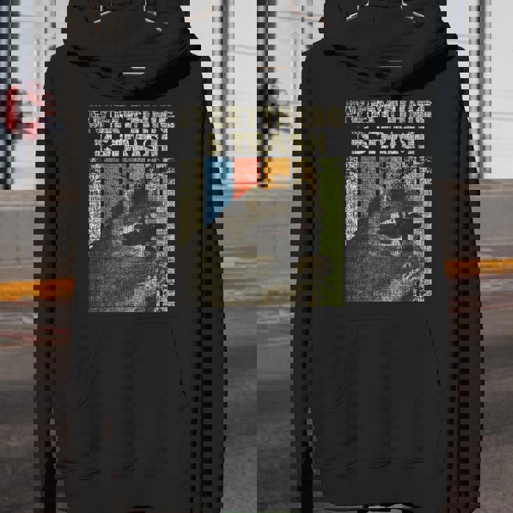 Retro Raccoon Lover Hoodie - Youth Camping Adventure Unisex