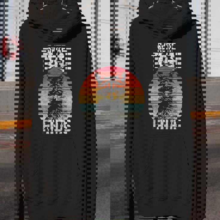 Retro 'Save The Trash Pandas' Youth Hoodie - Fun & Eco-Friendly