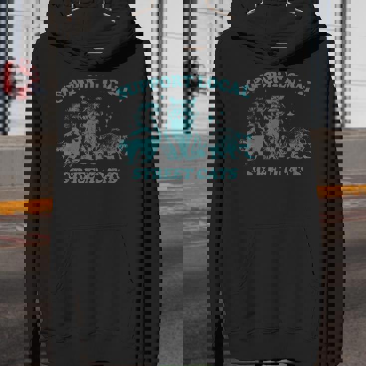 Support-Local-Street-Cat Vintage Raccoon Opossum Skunk Unisex Youth Hoodie