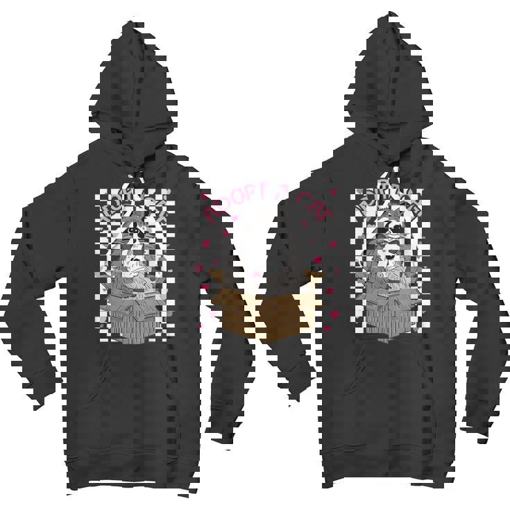 Adopt A Cat Team Hoodie - Youth Possum & Raccoon Design