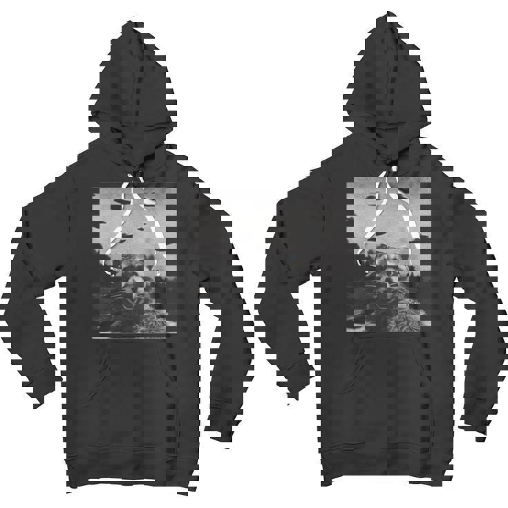 Alien UFO Raccoon Youth Hoodie - Fun Unisex Sweatshirt for Science Lovers