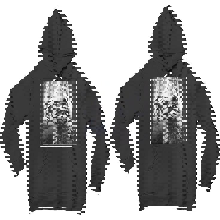 Bigfoot & Scared Raccoon Hoodie - Youth Unisex Adventure Theme