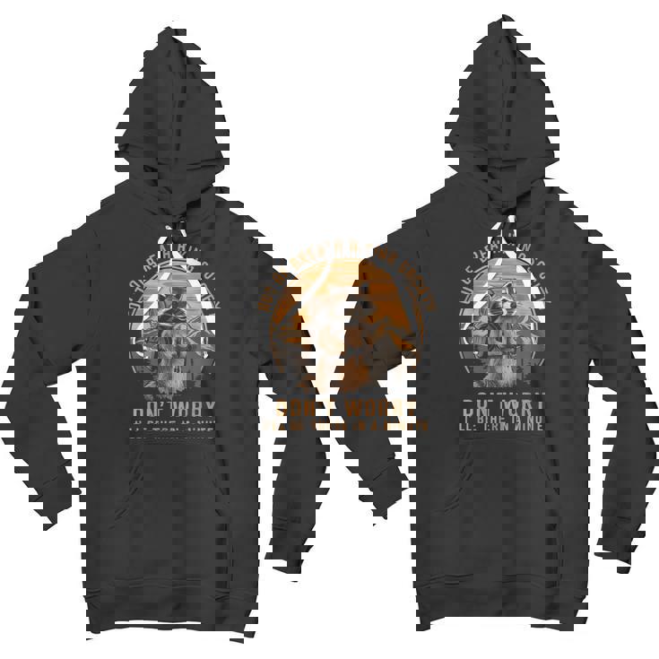Raccoon Hiking Vintage Hoodie - Youth Unisex for Adventure