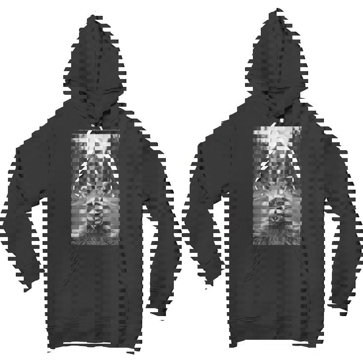 Raccoon & Sasquatch Selfie Unisex Youth Hoodie - Fun Adventure Theme