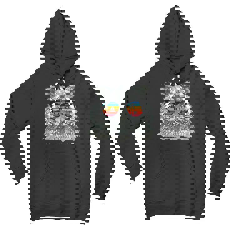 Raccoon Sunglasses Hoodie | Retro Style for Animal Lovers | Unisex Youth