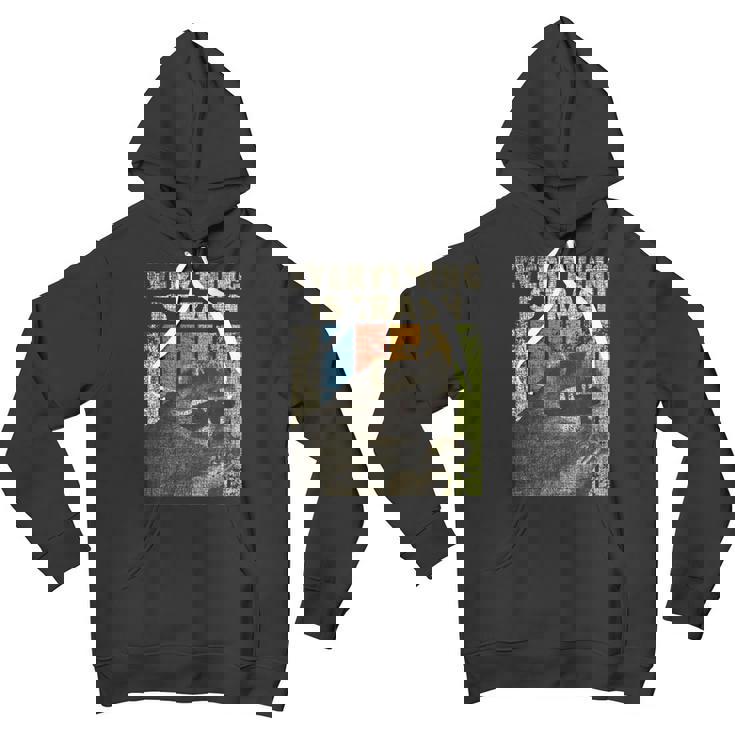 Retro Raccoon Lover Hoodie - Youth Camping Adventure Unisex