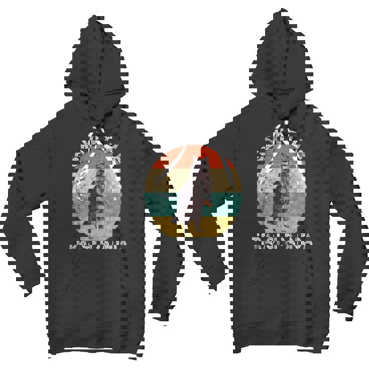 Save The Trash Panda Raccoon Unisex Youth Hoodie - Retro Sunset Style