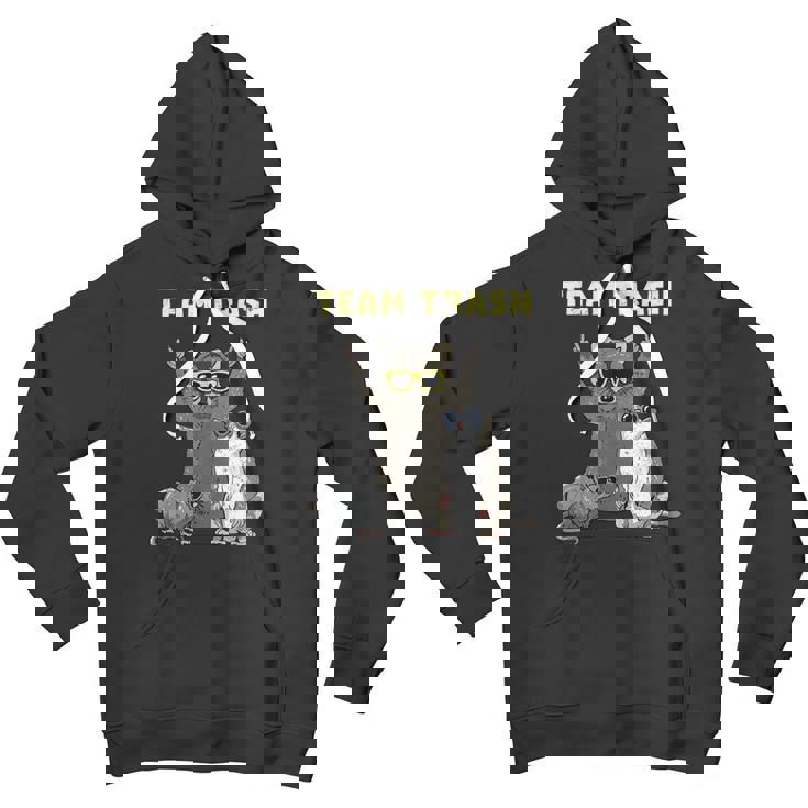 Team Trash Raccoon & Opossum Youth Hoodie - Fun Animal Gang Apparel
