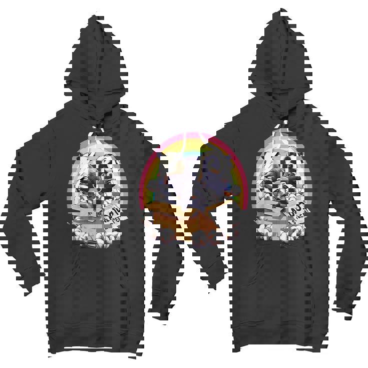 Vintage Adopt A Street Cat & Raccoon Unisex Youth Hoodie