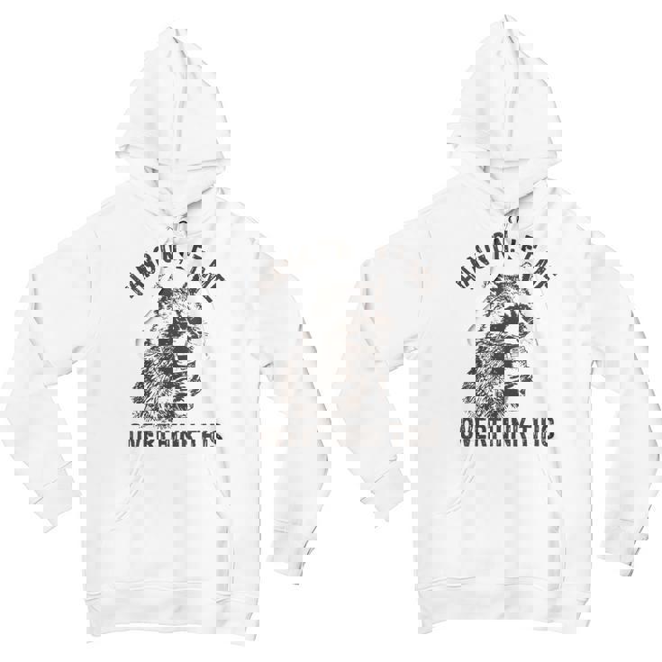 Raccoon Sarcastic Unisex Youth Hoodie | Stylish Overthinker's Pick