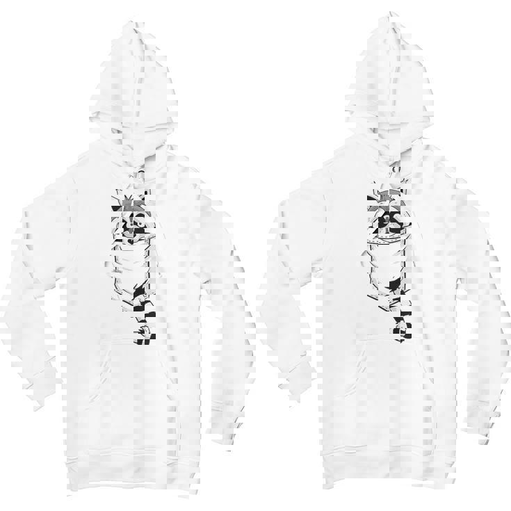 Raccoon 'Trash Panda' Youth Hoodie - Cartoon Animal Style, Casual Fit
