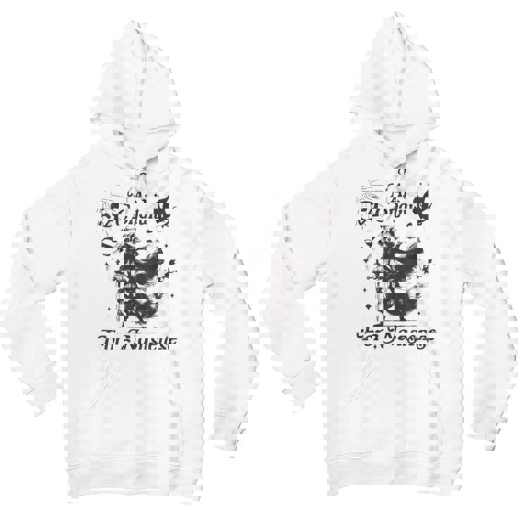 Raccoon Trend Unisex Youth Hoodie - Fun Grey Cotton Polyester Blend