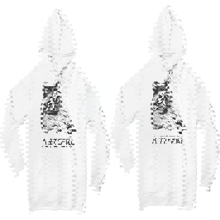 Raccoon Youth Hoodie - Feral Trash Panda Under Moon Theme