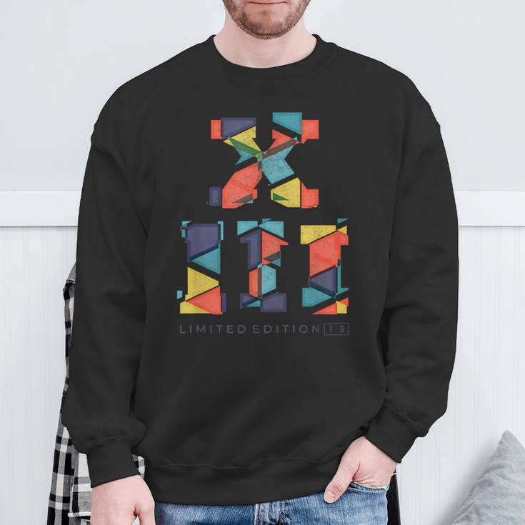 13 Jahre Geburtstag Splitter Limited Edition Römische Zahlen Sweatshirt Geschenke für alte Männer