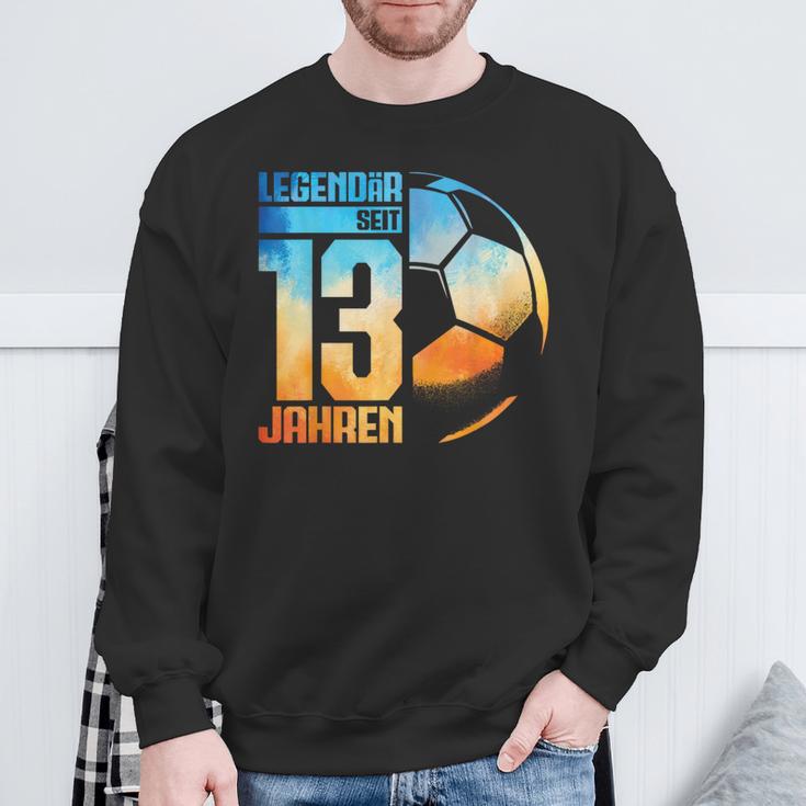 13Th Birthday Decoration Football Player 13 Years Boy Nager Sweatshirt Geschenke für alte Männer