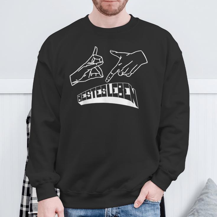 187 Bestes Leben Handzeichen Hand Gesture S Sweatshirt Geschenke für alte Männer