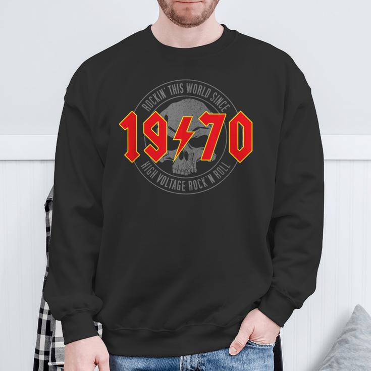 1970Intage Birthday Rock And Roll Heavy Metal Sweatshirt Geschenke für alte Männer