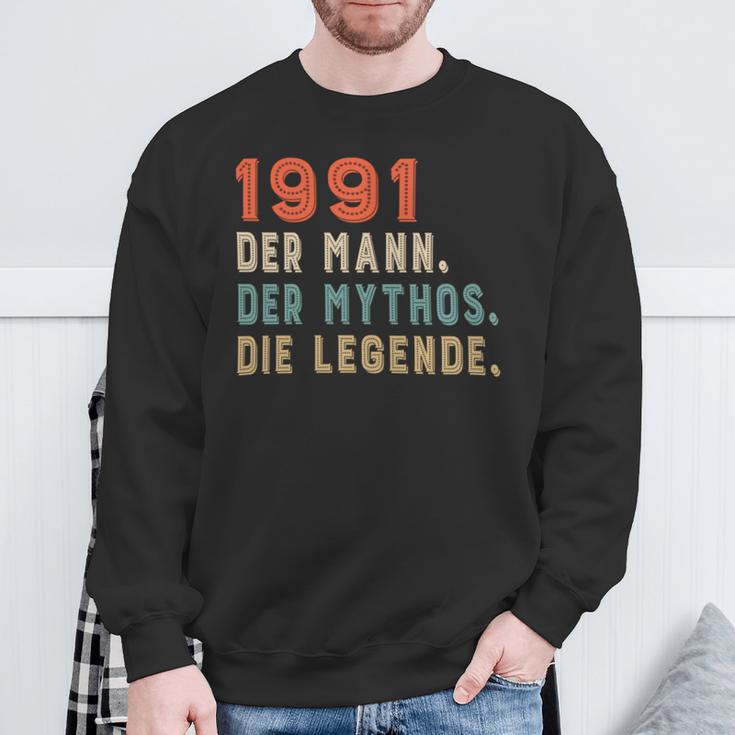 1991 Der Mann Der Mythos Die Legende Sweatshirt Geschenke für alte Männer