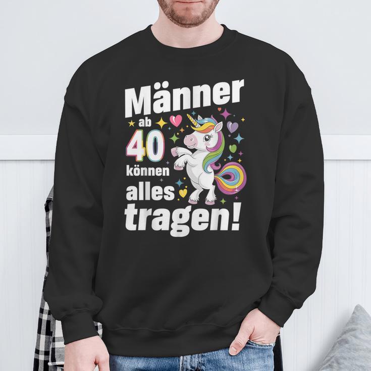 40 Geburtstag Mann Männer Ab 40 Sprüche 40 Geb Deko Sweatshirt Geschenke für alte Männer