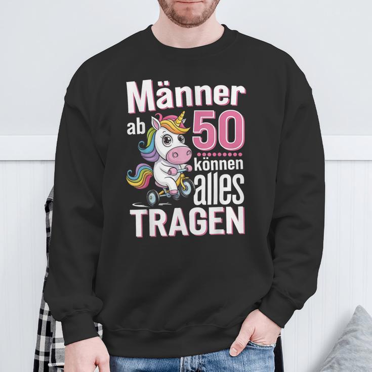 From 50 Can Wear Everything 50Th Birthday Slogan Humour Sweatshirt Geschenke für alte Männer