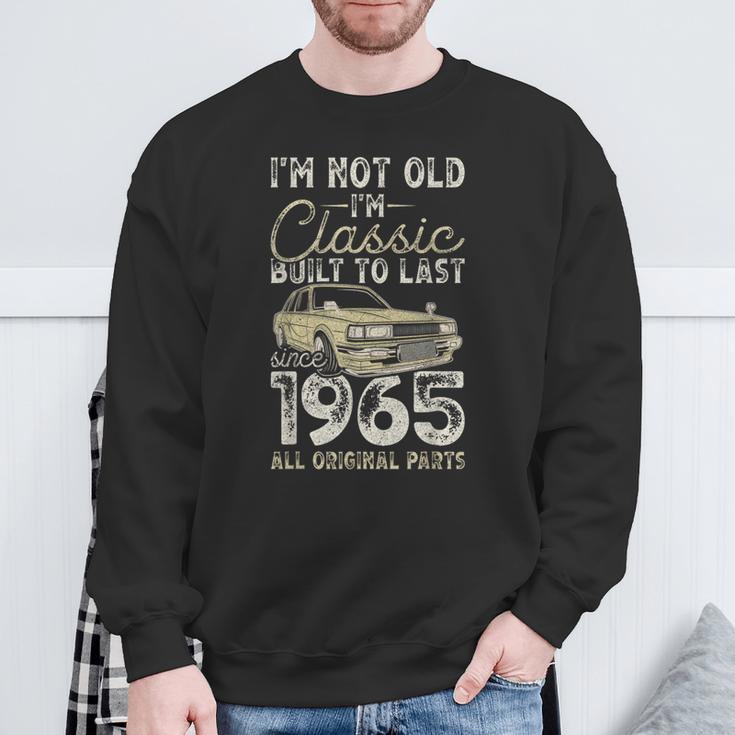 60 Geburtstag Seit 1965 Oldtimer 60 Jahre Alt Sweatshirt Geschenke für alte Männer