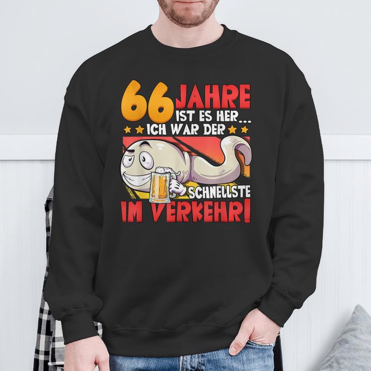 66 Jahre Ist Es Her 66 Birthday S Sweatshirt Geschenke für alte Männer