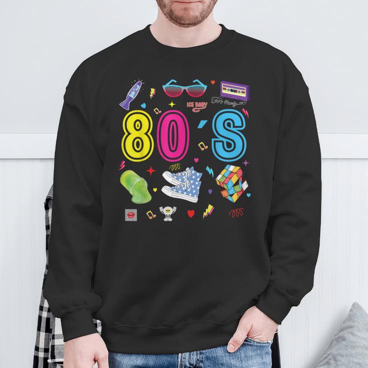 80S Theme Party 80S Costume I Love The 80S Sweatshirt Geschenke für alte Männer